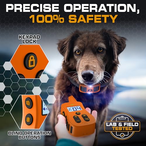 Image of INVIROX Dog Shock Collar [Ultra K9] 124 Training Levels, 4 Powerful Modes with Night-Light and Mile Range 100% Safe Dog Training Collar for Large Dogs IP67 Waterproof
