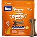 Zesty Paws Dental Bones - Fights Tartar & Plaque - Gum, Teeth & Bone Health - Cinnamon for Dog Breath - Immune, Joint, Gut, Skin & Coat Support - Omega 3 EPA & DHA and Calcium - Large Dogs - 8 ct