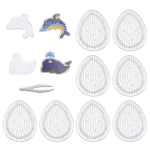 8Pcs Bügelperlen Platten Ostern Bügelperlen Vorlagen Bügelperlenplatten Transparente Eiform für DIY Projekte Ostern mit 1 Wal 1 Delfin 1 Zange(9 * 7cm) 8Pcs Bügelperlen Platten Ostern Bügelperlen Vorlagen Bügelperlenplatten Transparente Eiform für DIY Projekte Ostern mit 1 Wal 1 Delfin 1 Zange(9 * 7cm)