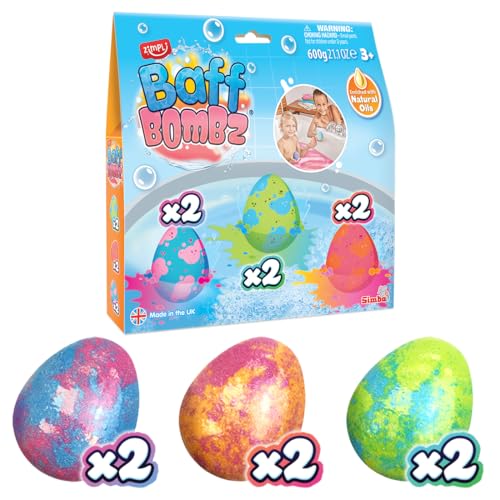 9 x Large Egg Bath Bombs from Zimpli Kids Create a Colourful Fizzing Bath Time Adventure Alternative Easter Egg Gifts for Children Moisturising for Dry Skin Organic Handmade Bath Fizzers