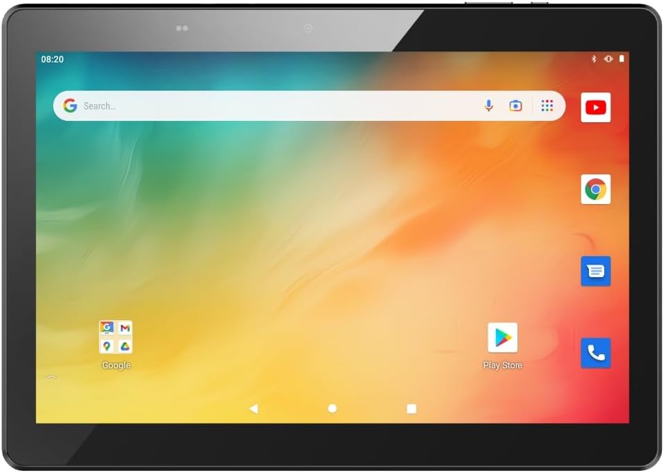 Innovate 10 + Keyboard Case Bundle, A1080G: 10.1" Android Tablet 64GB Flash Storage 4GB DDR Ram Dual Cameras Google Certified Tablet