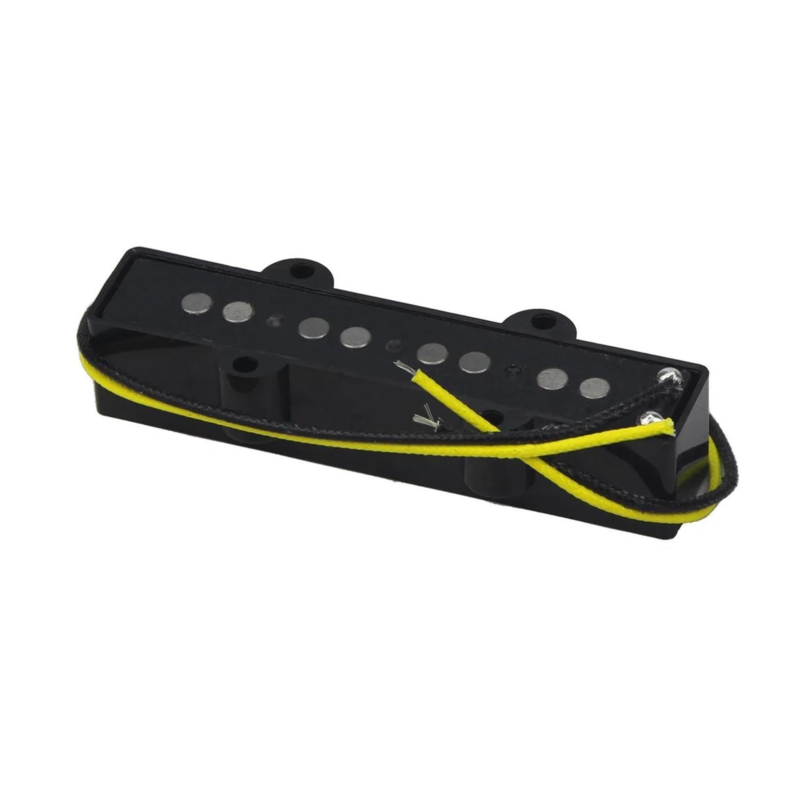 Repuestos Para Pastillas De Guitarra Adecuado Para Juegos De Pastillas De Bajo De 4 Cuerdas | Juego de pastilla de bajo Alnico 5, pastilla de puente PB, bobina de fibra negra para bajo