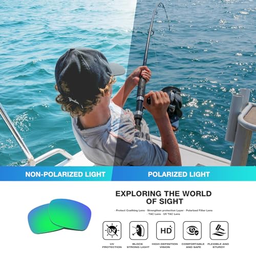 Rivbos RB832 Polarized Sunglasses Uv400 Protection For Men'S And Women'S Fishing, Cycling, And Outdoor Activities Rb832-1 Black Ice Green thumb #3