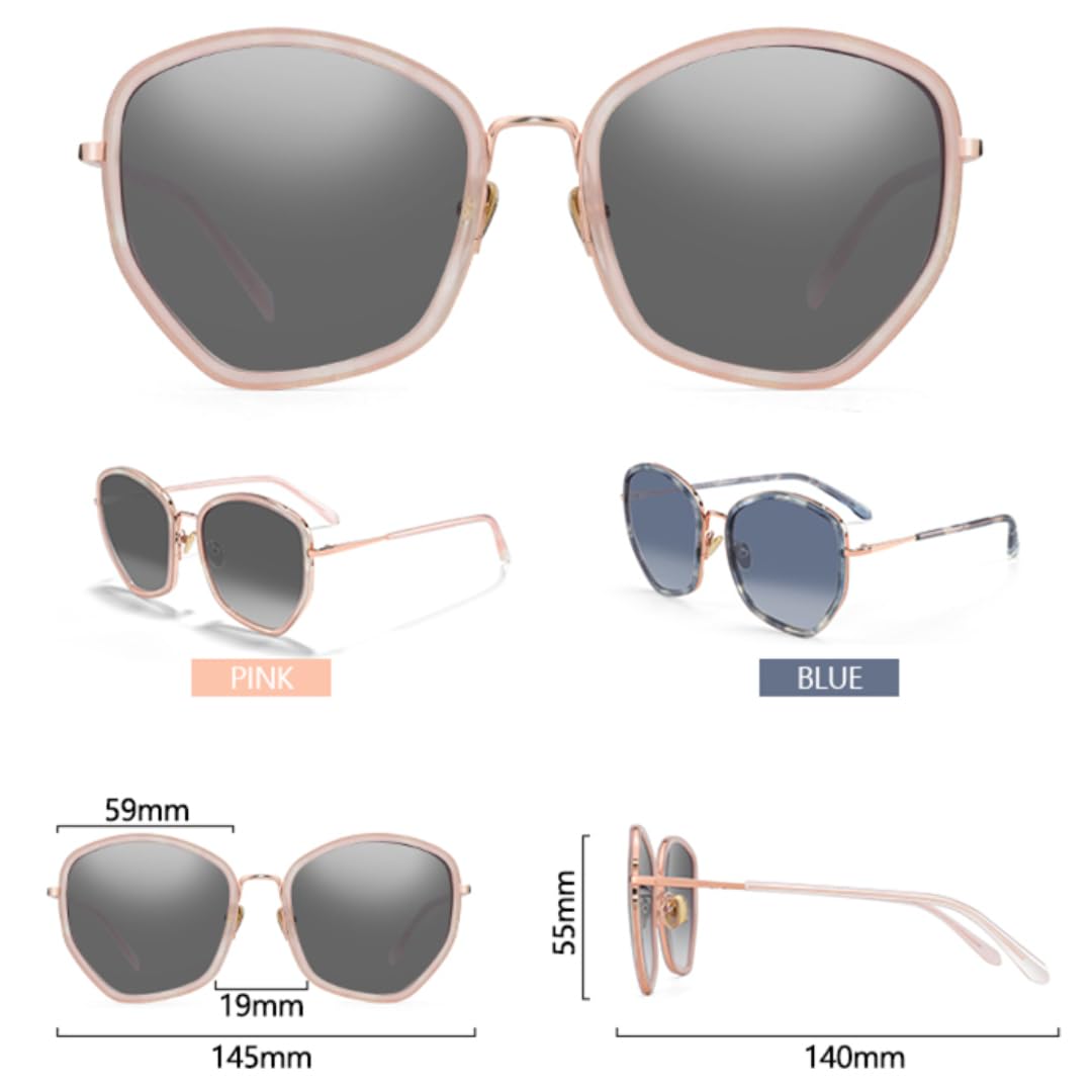 Occhiali da sole Uv400 moda acetato occhiali da sole donna