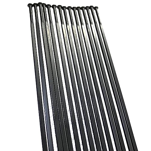 Raggi per bicicletta, misuratore di trazione dritto, pilastro 14G, 2,0 mm, in acciaio inox, radio da strada, raggi piatti a lama piatta, bicicletta, 12 pezzi/lotto (283 mm)