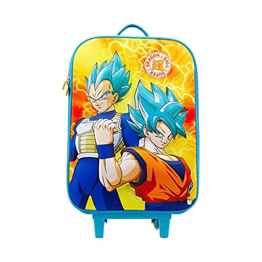 KARACTERMANIA 2130, Dragon Ball Bola De Energy Maleta Trolley Soft 3D Unisex Niños, Naranja, Talla Única