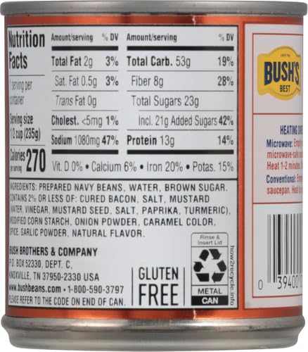 Image of Bush's Best Original Baked Beans, 8.3 oz (Pack of 4)