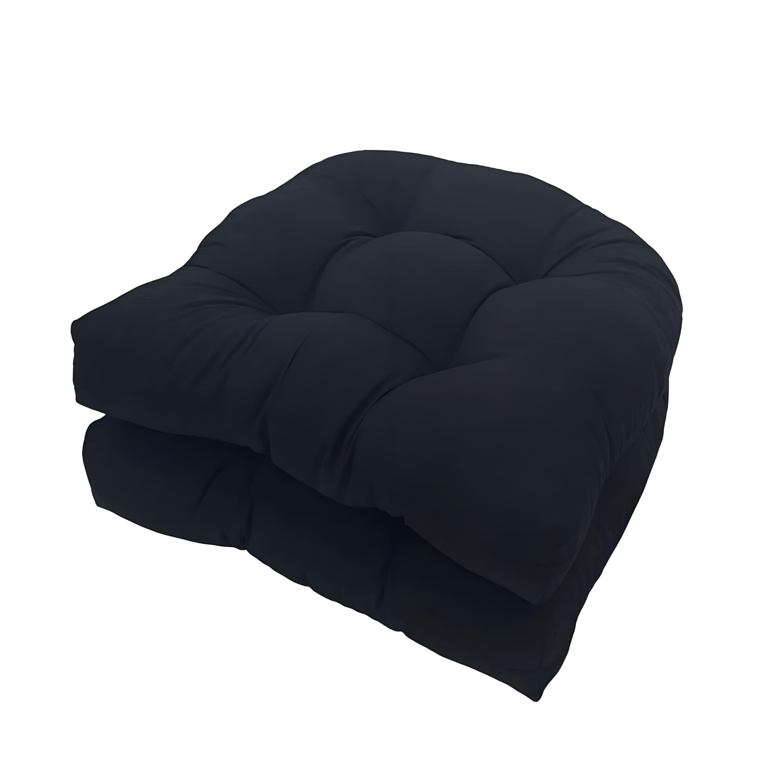 Coussin de salon de jardin haut de gamme imperméable 48x48cm lot de 2 pour causeuse en osier