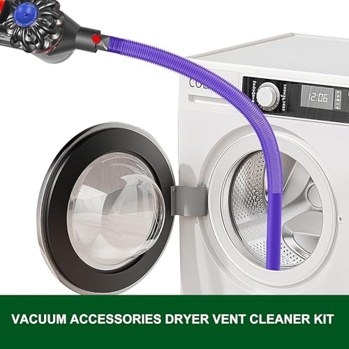 Image of EZ SPARES 3-in-1 Cleaning Kit for DYS V7 /V8 /V10 /V11 /V15 - Vacuum Brush Head, Dryer Vent & Refrigerator Coil Brush | Flexible Crevice Tool Included | Multi-Surface Cleaning Accessories
