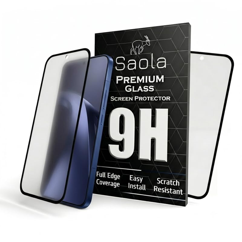 Image of Saola HD Matte Tempered Glass With 18H Hardness For Xiaomi 17T (Pack Of 2) with Hassle-less Installation Kit. Full screen Coverage. 6.59 inch
