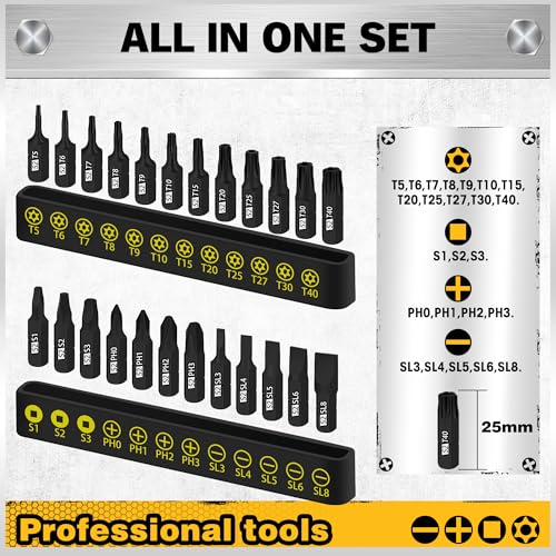 26-Piece Magnetic Security Bit Set