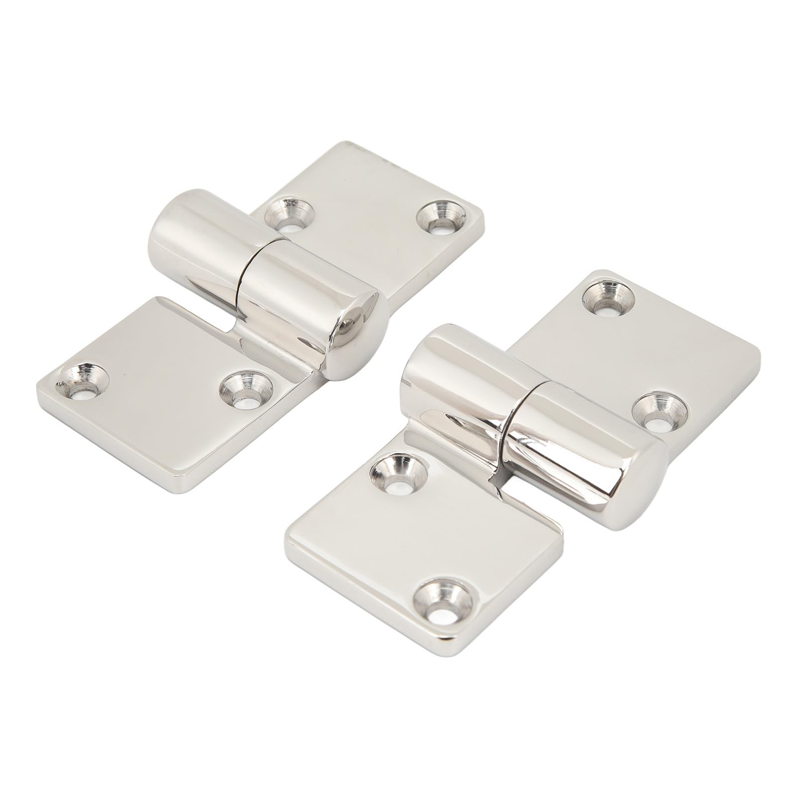 Zawias z paskiem do łodzi morskiej Zawias z paskiem do drzwi składanych ze stali nierdzewnej 316, kompatybilny z szafkami na łodzie RV, 90 x 38 mm, wykończenie polerowane