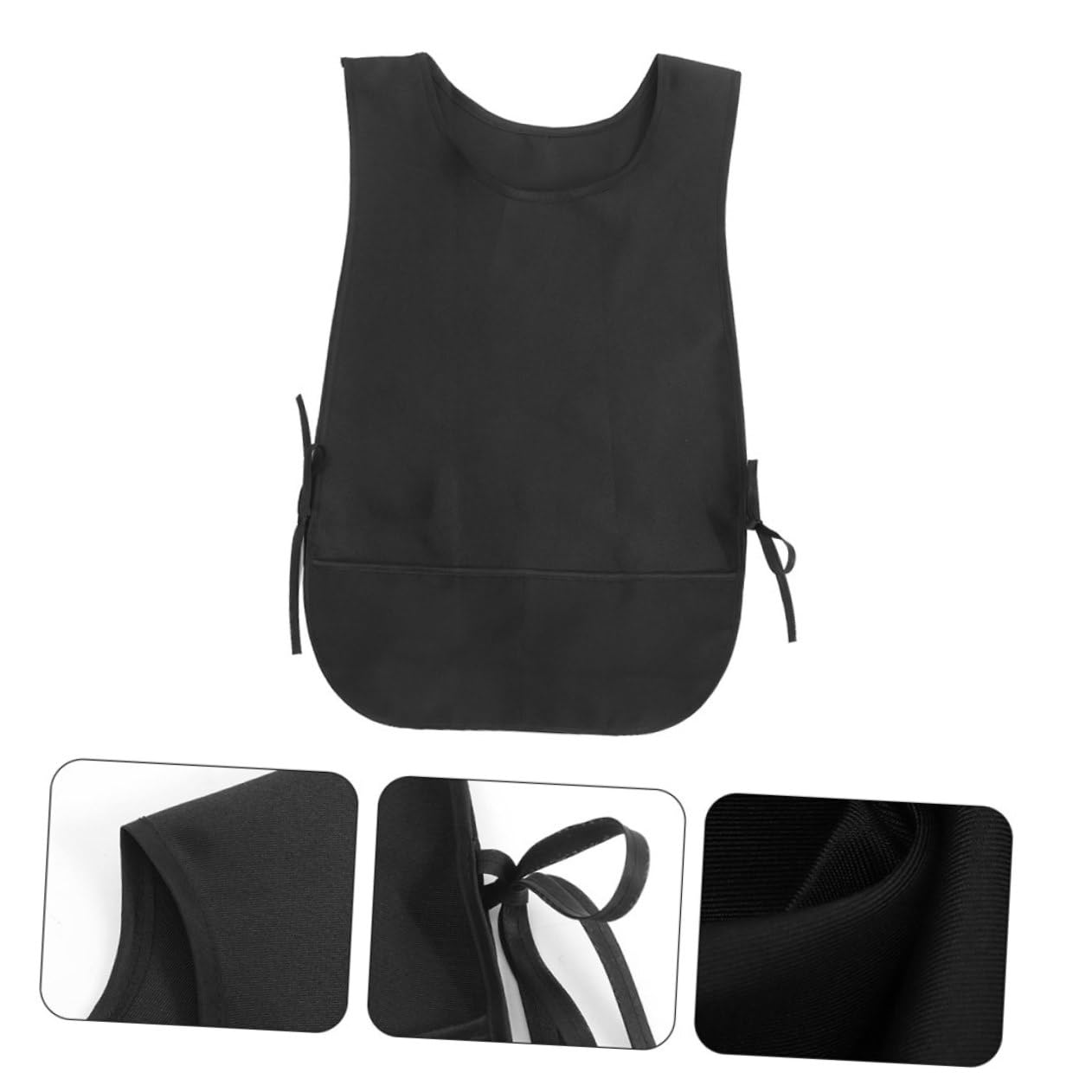 2 piezas Delantal de Trabajo para Hombre y Mujer Resistente Aceite y Agua sin Mangas para Cocina Supermercado y Peluquería