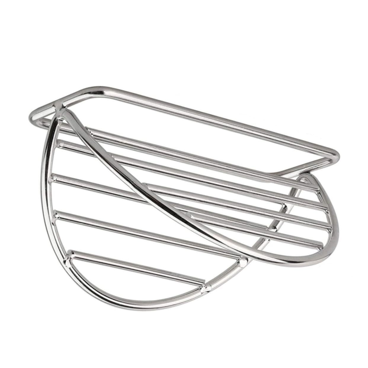 HOLIDYOYO Burrito Stand Dish Drying Rack Barbecue Tortilleros Para Las Tortillas Taco Display Stand Taco Holder Rack Taco Stackable Trays Burritos Kitchen Gadget Corn Silver Stainless Steel