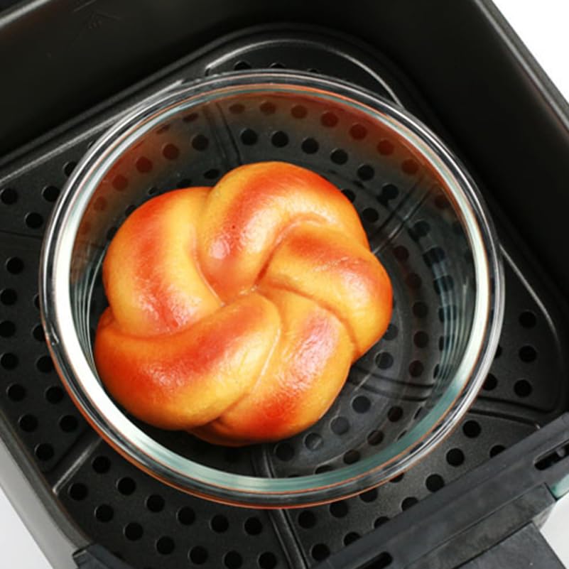 2 tazones de vidrio resistentes a alta temperatura para horno miniatura 4