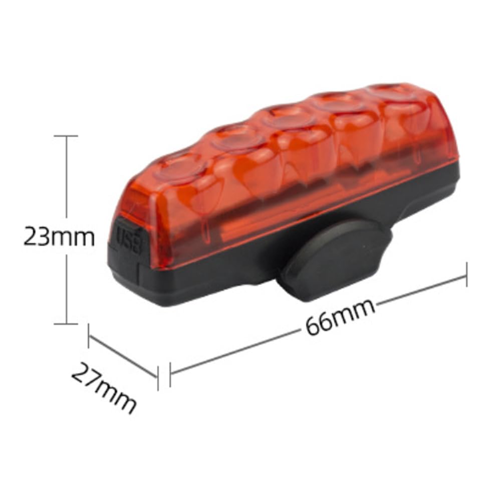 300 Lumen Super Bright USB Ricaricabile Bicicletta Luce Luce Anteriore Leggera Luce Posteriore per Ciclismo Sicurezza con Impermeabile