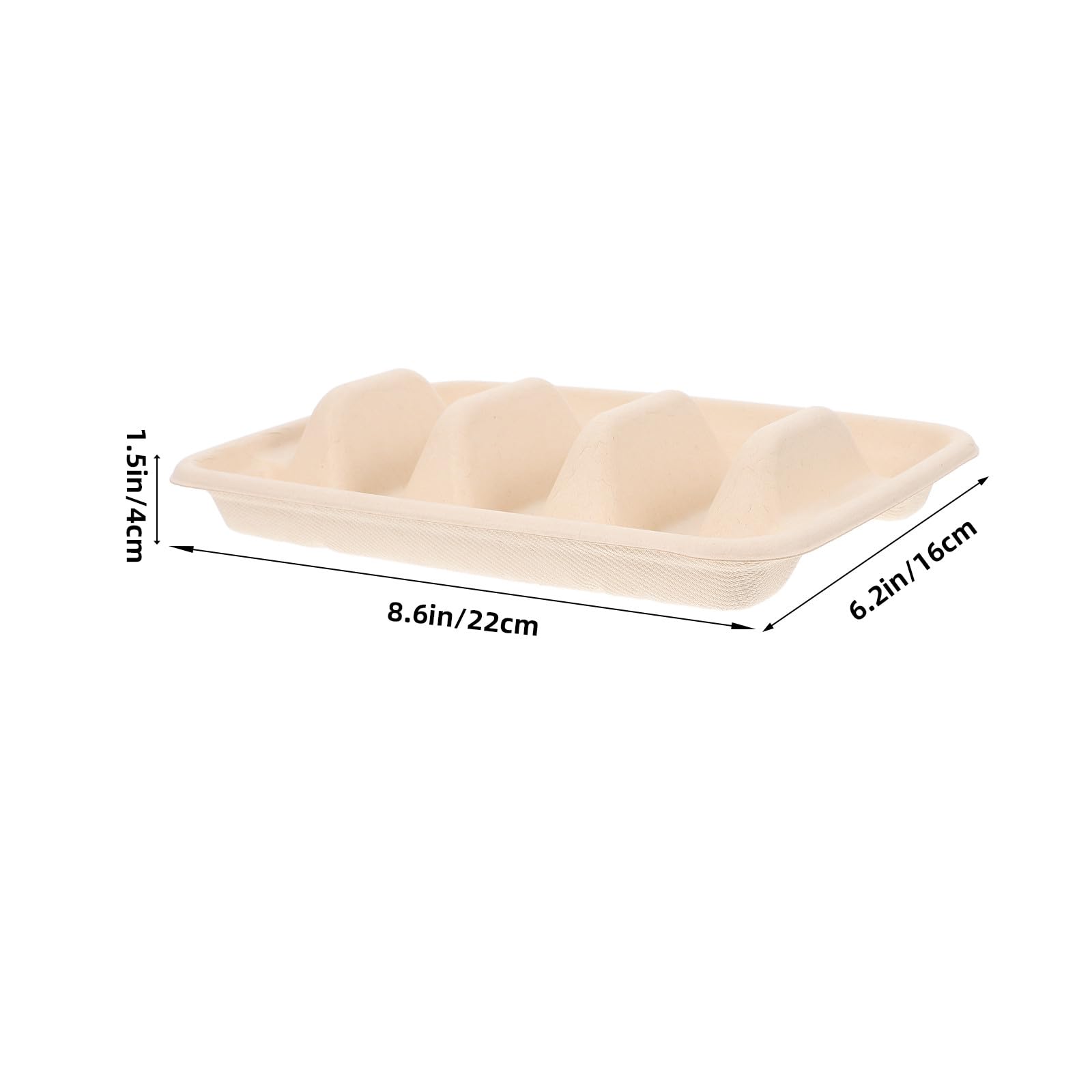 Scatole Porta Taco Monouso 50 Pezzi in Carta Beige | Tacos e Altri Cibi Simili, Leggere e Multiuso, Adatte a Cucina e Feste