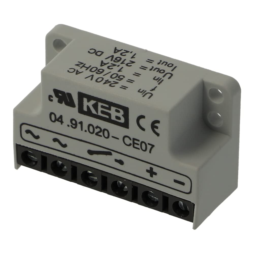 04.91.020-CE07 | KEB FULL WAVE RECTIFIER VIN X 0.9 DC 2.0 A @ 45°C SWITCHING - VIN = 500V MAX.