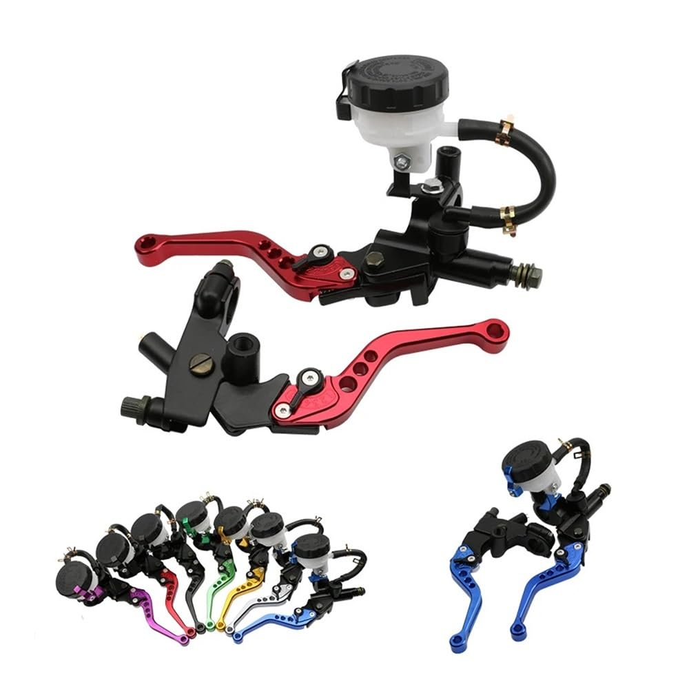 Xvasdgaer Titanium Motorcyle Universal 7/8" 22Mm Cnc Aluminum Brake Clutch Pump Levers Hydraulic Master Cylinder For 250Cc-500Cc(Titanium)