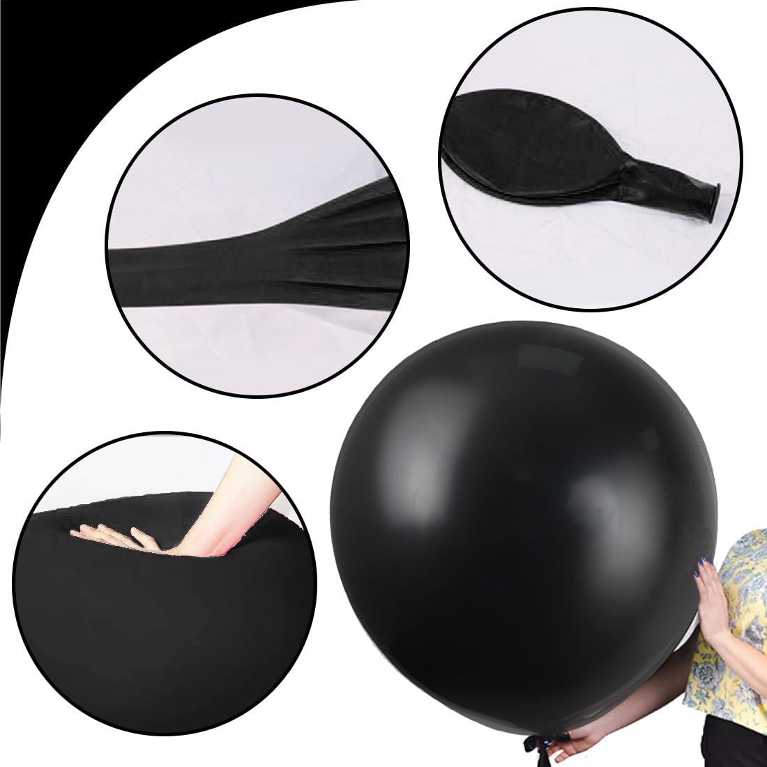 Palloncini Giganti 36 Pollici (90cm) - 10 Pezzi Multicolore Per Feste - Foto 10