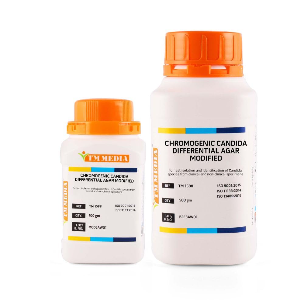 TM MEDIA - CHROMOGENIC CANDIDA DIFFERENTIAL AGAR MODIFIED (100 gm)-image-22