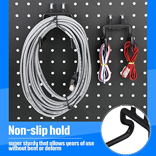 Zhengmy 20 Pcs Peg Board Tool Utility Hooks Pegboard Hooks Accessories Heavy Duty Pegboard Drill Holder Peg Board Hanging Power Tool Accessories For Organizing Garage Kitchen Workbench Craft thumb #3
