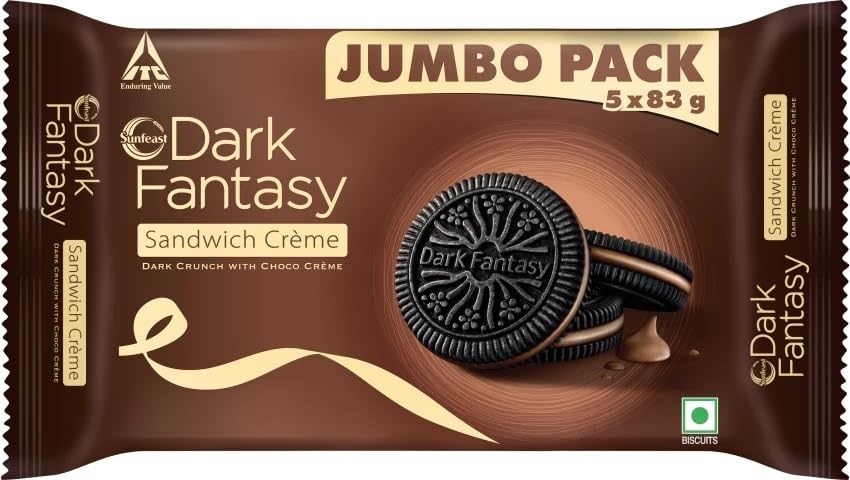 Image of Sunfeast Dark Fantasy Biscuit, Choco Creme, 415gm