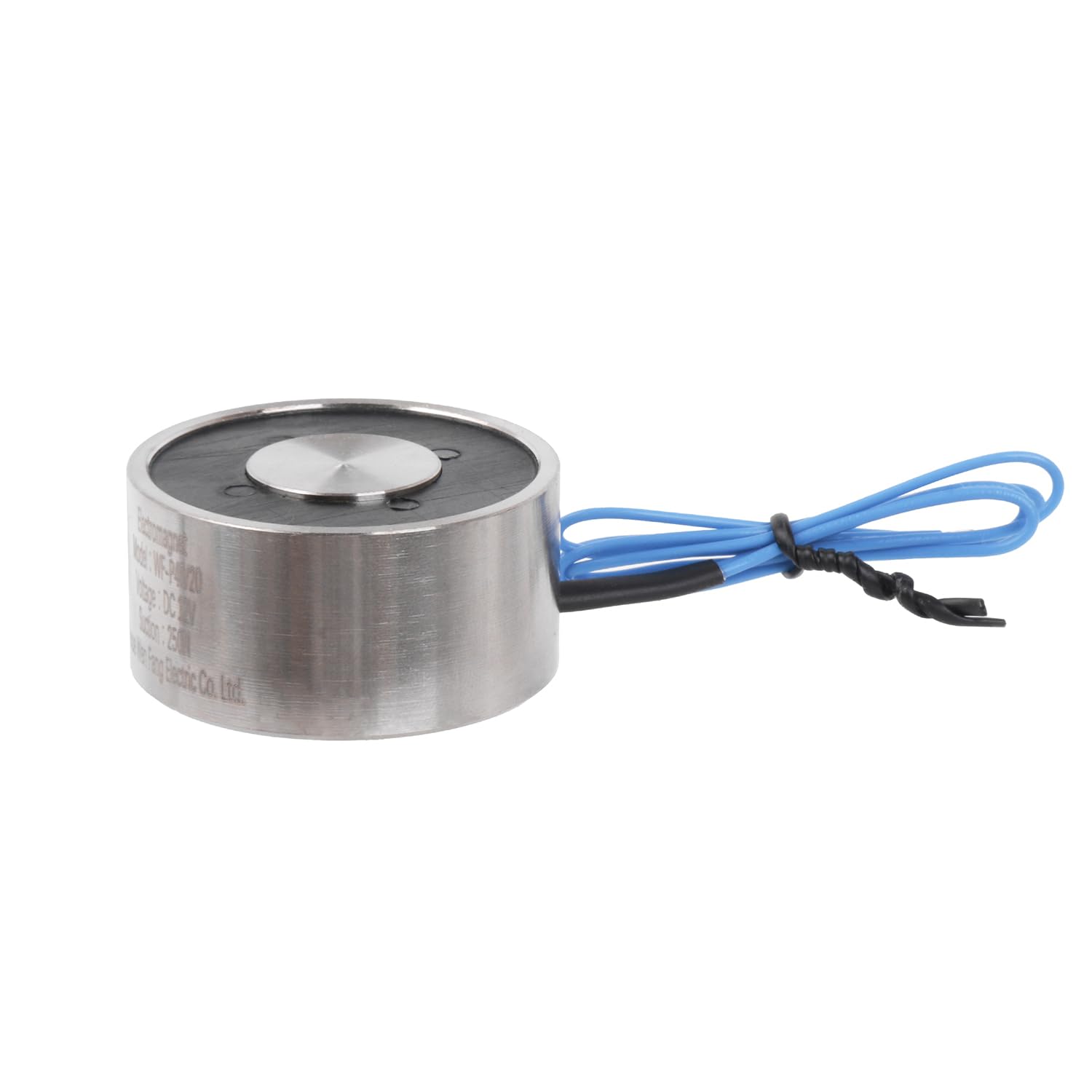Elettromagnete | DC12V | 8W | 0.67A | Diametro esterno 40mm | Altezza 20mm | Forza di tenuta 25KGF | Elettromagnete a disco di grado industriale per automazione, movimentazione dei materiali