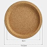 Estilo: pastoral NO BRAND Aislamiento térmico de Madera Mantel Individual Posavasos de té Portavasos Almohadillas para Bebidas de café Posavasos de Corcho Redondo