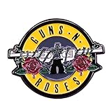 hard rock pin display case Form\Muster:Rund Brosche Abzeichen Emaille Pin Hard Rock Music Lovers-Standard