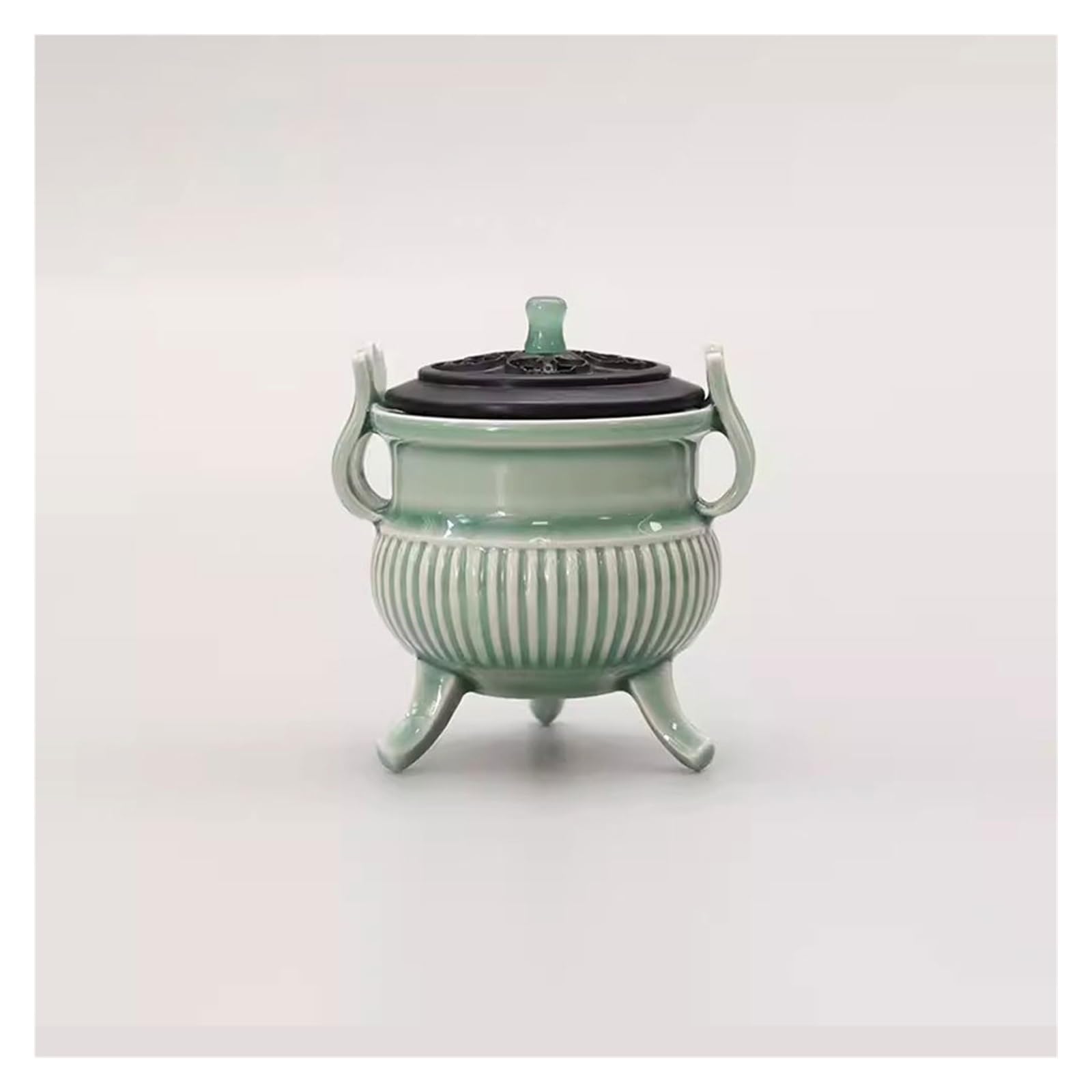 Incense Holder Base Celadon Plate Incense Burner Home Indoor Agarwood Binaural Aromatherapy Channel Desktop Creative Ornaments