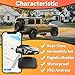 Real-Time Mini GPS Vehicle Tracker - Weatherproof Magnetic Design - No Monthly Fee - Compatible with Android & iOS - Top Hidden Car Tracker for Global Coverage
