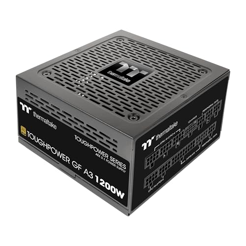 Image of Thermaltake Toughpower GF A3 1200W, True 600W 12V-2x6 Connectors on PSU & NVIDIA RTX 50 Series, ATX 3.1 /PCI-E 5.1, 80+ Gold, SLI /Crossfire Ready Power Supply, PS-TPD-1200FNFAGU-L, 10 Year Warranty