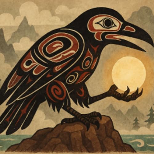 『701. El cuervo y la luz (Mito Haida)』のカバーアート