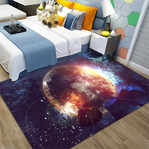 Tapis violet déco maison moderne lavable pour entrée et terrasse