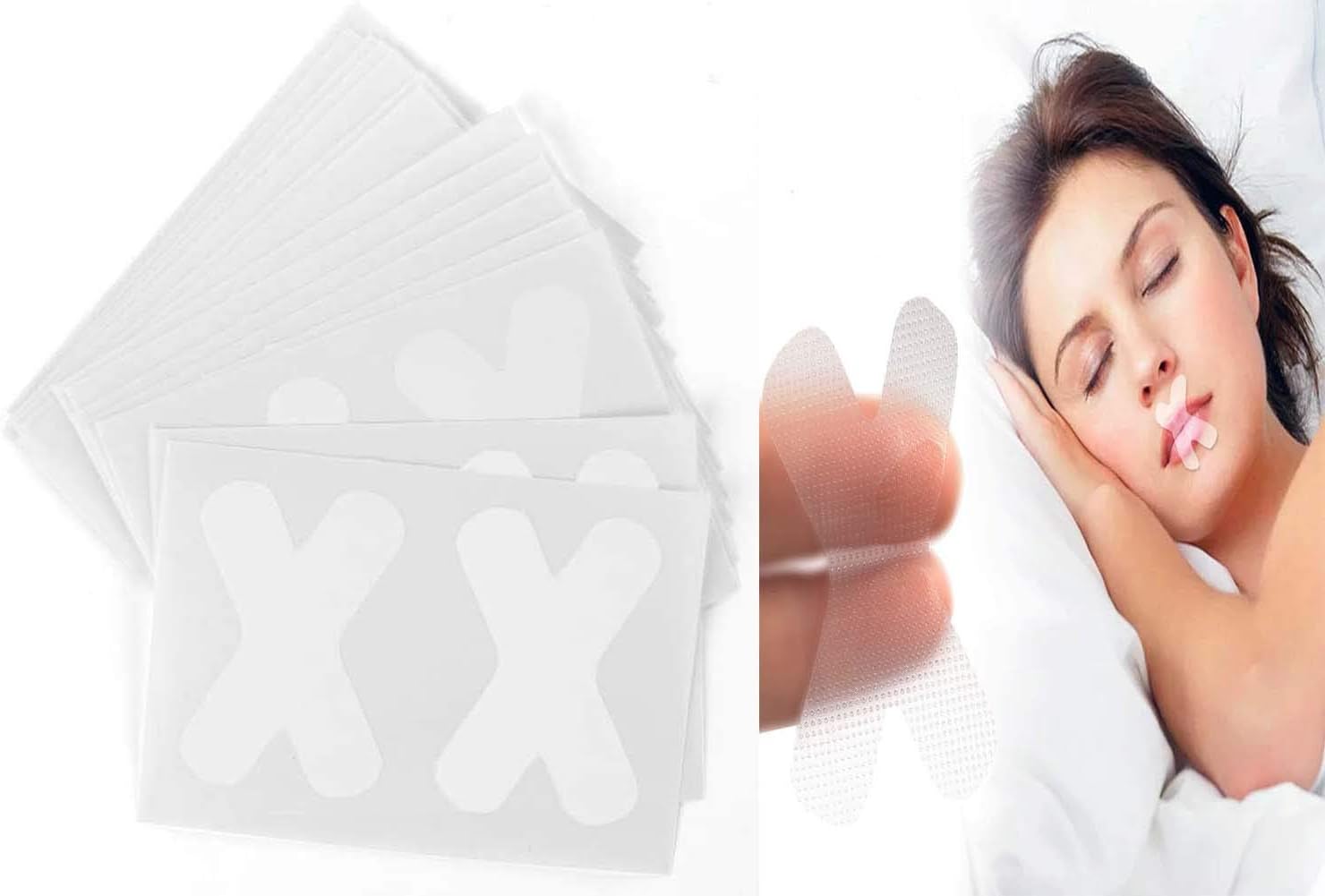Anti Snore Stopper Sleep Strips Mouth Tape,Sleep Strips 60 pcs Adhesive