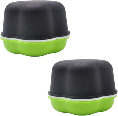 Bandeja para germinar semillas con tapa, forma libre de suciedad y capacidad portátil, sin BPA, verde (2 unidades)