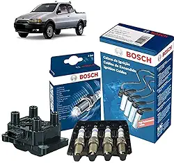 Kit Vela Cabo Bobina Strada G2 1.4 8v Fire 06 Flex Bosch