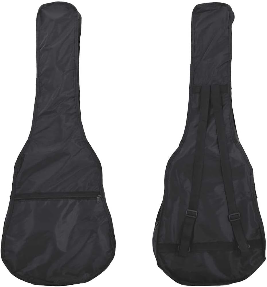 8 Piece Classical Guitar Beginner Set, Black 3/4 Size 36" Basswood Nylon String Kit for Students, Amateurs, Gifts