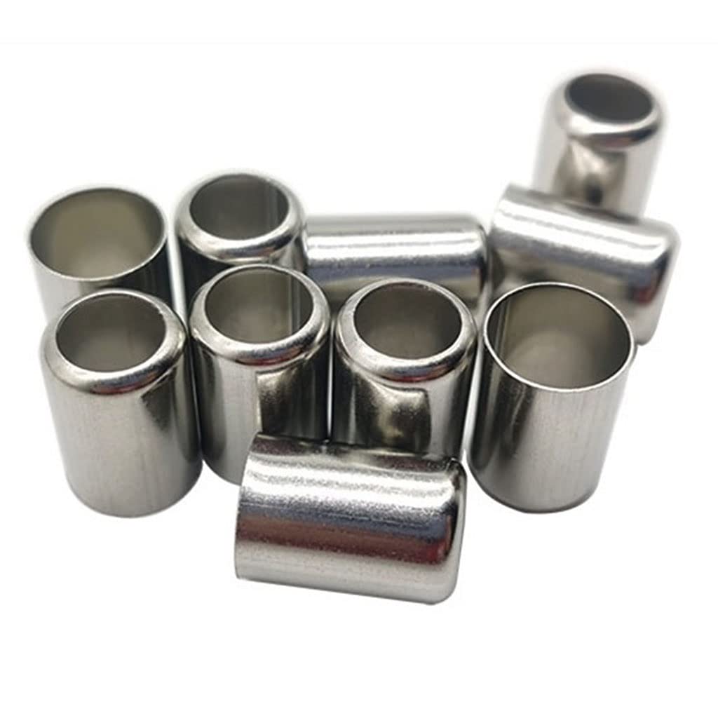 ANWUYANG 50Pcs Stainless Steel Sleeve Pipe 11.5 12 13 14 15 16 18MM Exhaust Connector, DIY High-Pressure Hose Joiner Crimp Tools (Color : 15.5mm)