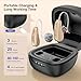 Hearing Aids for Seniors Rechargeable with Noise Cancelling, Hearing Amplifier with 5 Levels of Volume Adjustmen, Simple to Operate and Hear Clear Sound
