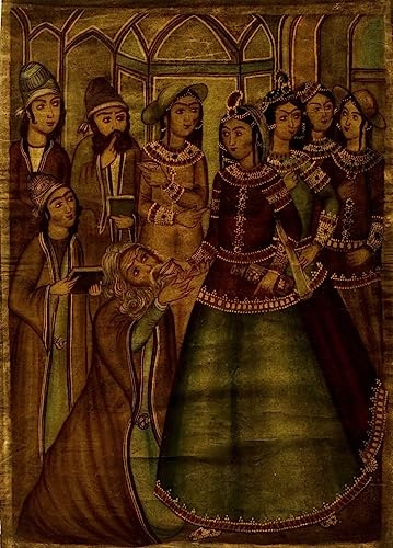 Pinturas Murales Qajar School Impresión Lienzo Detalle Preciso 1