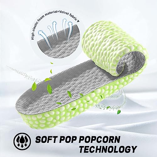 Comfortable Memory Foam Insoles for Men and Women, Enhance Height, Relieve Foot Pain - 1 Pair