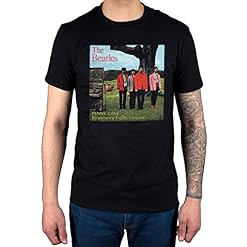 Official The Beatles Penny Lane Strawberry Fields Forever T-Shirt Lennon McCartney - Les Beatles, Paul McCartney, John Lennon, RIngo Starr, George Harrison