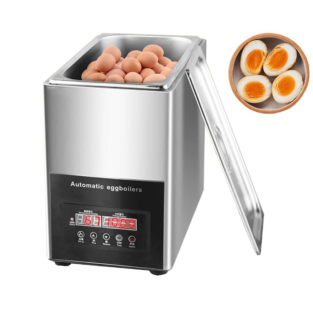 AYCDL Hot Spring Egg Cooker, Commercial 50Pcs Large Capacity Egg Boiler, 9L Capacity Automatic Half-Boiled Egg Soft-Boiled Egg Machine,for Rapid Soft, Medium, Hard Boiled Eggs,