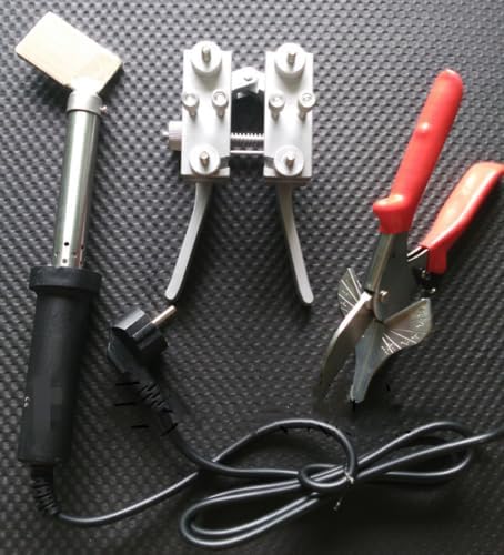 110V PU Round Belt Welding Machine Welding Clamp + Scissor + Soldering Iron