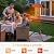 FansaFurn Patio Heater with Remote, 1500W Electric Infrared Heater for Outdoor/Indoor Use, 24H Timer, IP65 Waterproof, Tip-over Protection, Infrared Patio Heater with Tripod for Garage, Backyard
