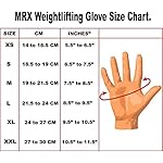 MRX Weightlifting Gloves for Men Workout Gloves Mens Wrist Support Lifting Gloves Male Gym Gloves | Workout Gym Accessories for Men Weight Lifting Fingerless Gym Exercise for Powerlifting - Image 2