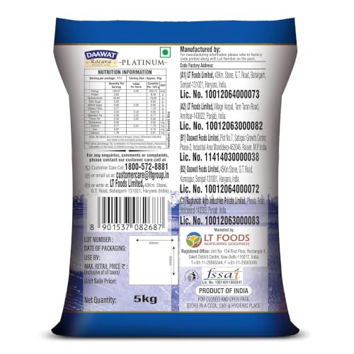 Image of Daawat Platinum Rozana Basmati Rice (Long Grain)