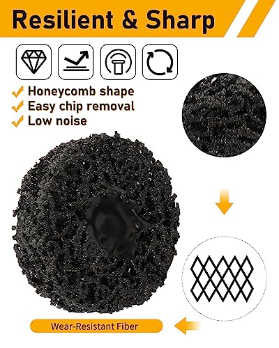Zorunna 005-Z 2 Inch 4Pcs Quick Change Easy Strip Discs With 1/4 Inch Hex Shank, Paint Stripper Wheel thumb #1